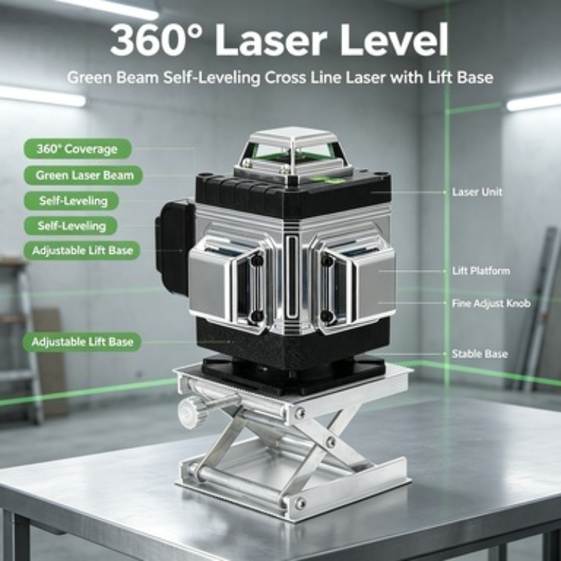 Laser Level Outdoor Bright Green - Niveau laser vert 6 lignes 3D