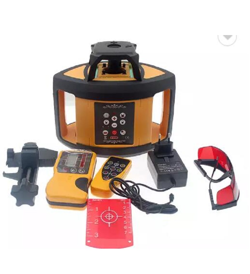 Rotary Laser Level 500M Range - Niveau laser rotatif auto-nivelant Heipoe HP2010R