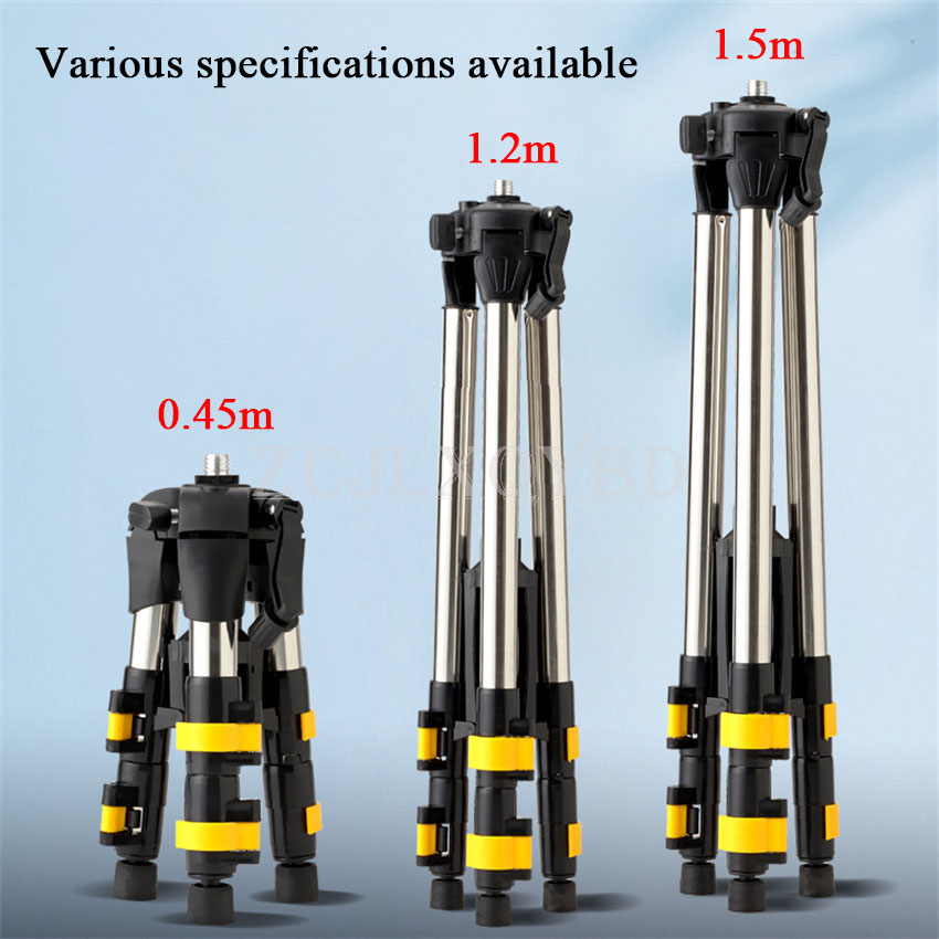 Laser Level Tripod Stand 1.5M - Trépied à 3 réglages de hauteur,