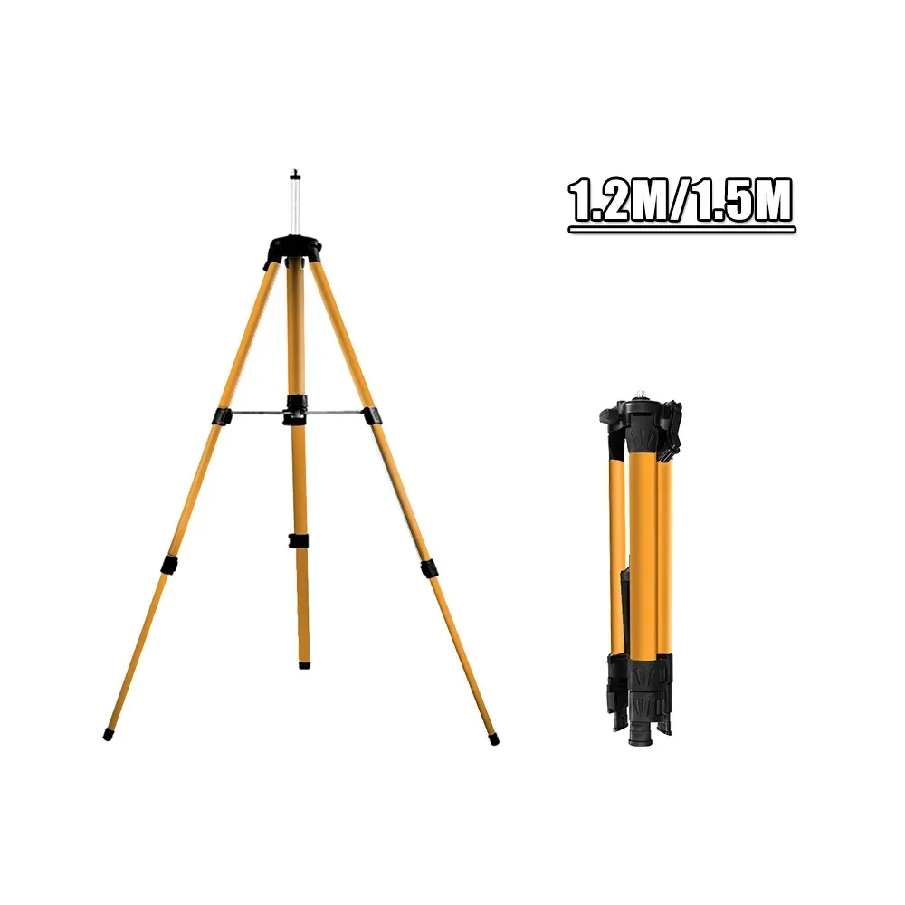 Laser Level Tripod Stand 1.5M - Trépied pour niveau laser 1,2/1,5 m,