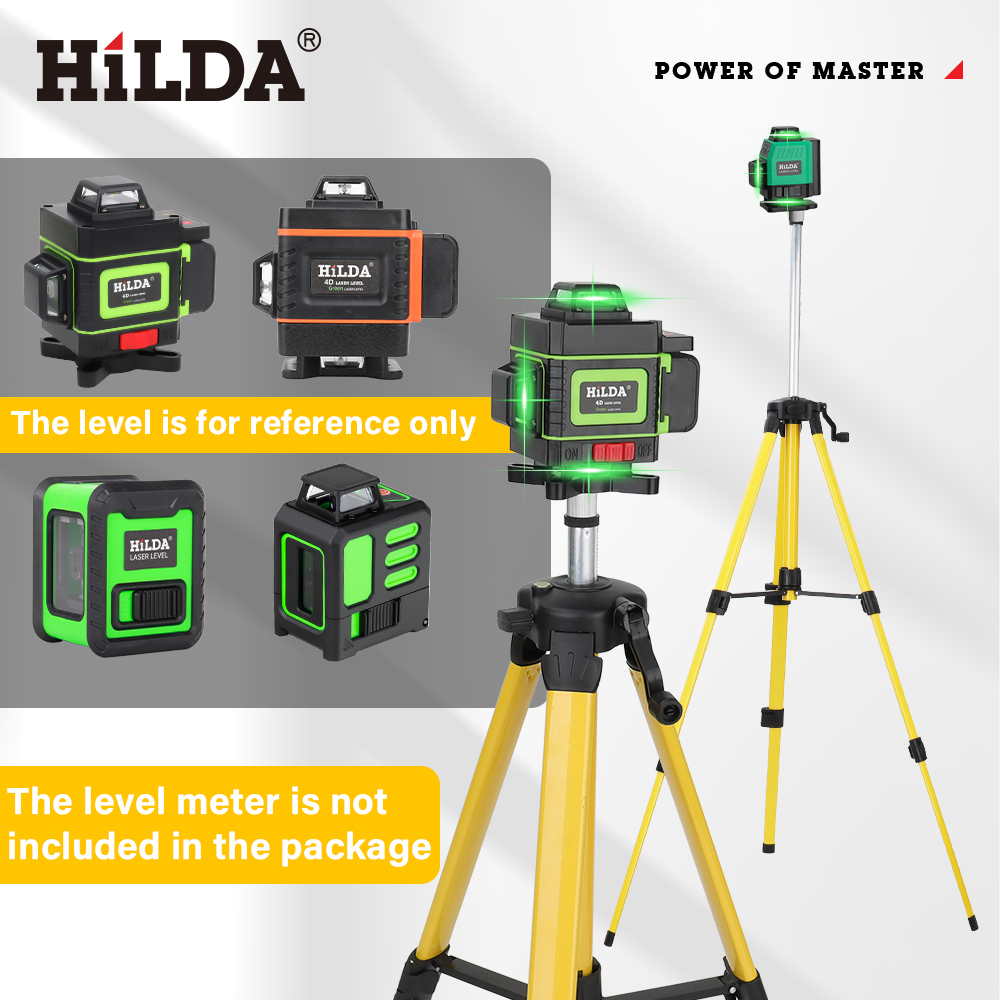 Laser Level Tripod Stand 1.5M - Trépied pour niveau laser HILDA, interface
