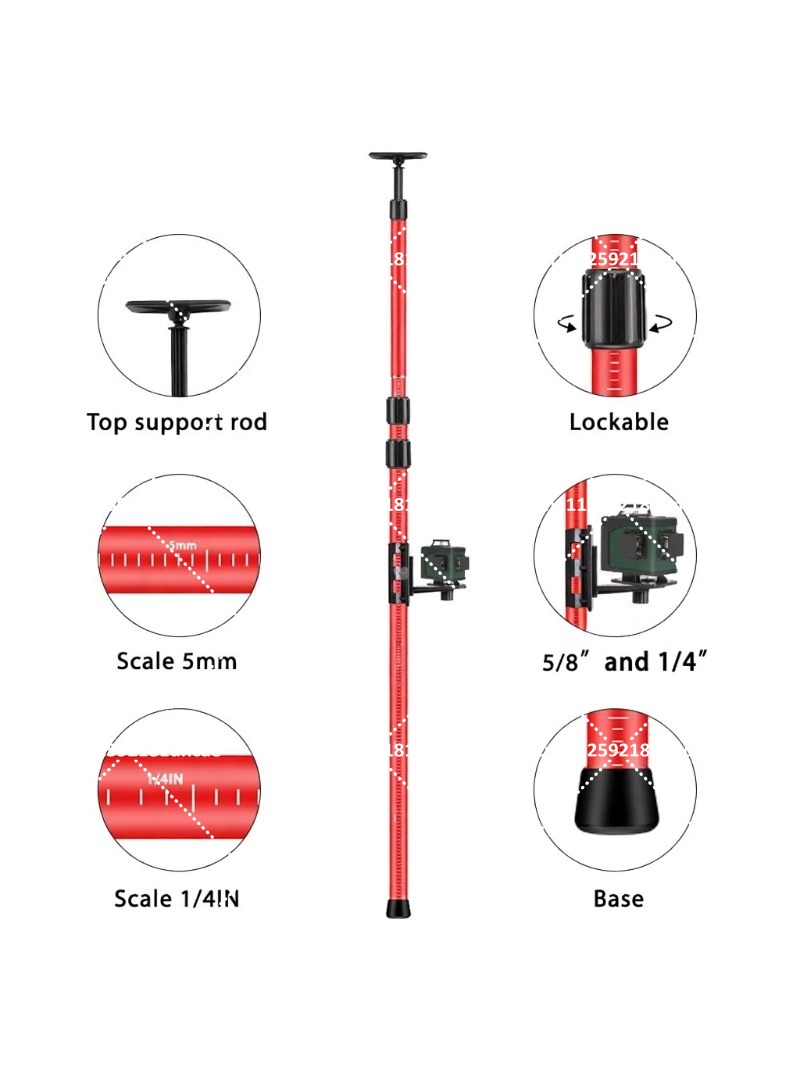 Laser Level Tripod Stand 1.5M - Trépied pour niveau laser 3 lignes