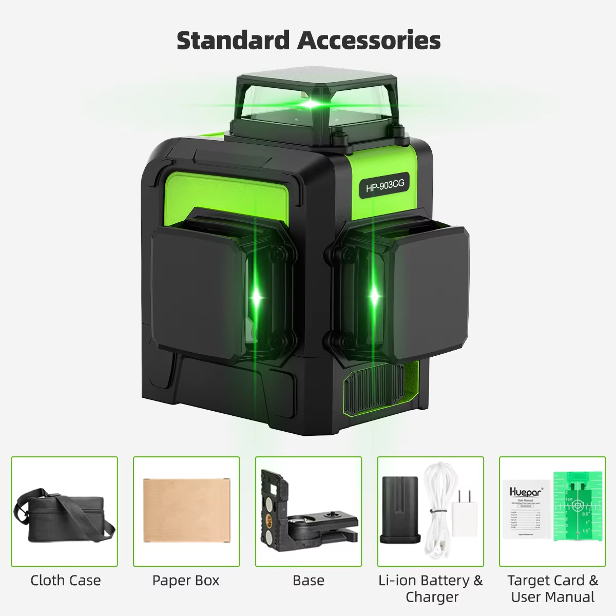Line Laser Level Magnetic Bracket - Niveau laser Huepar 903CG à 12