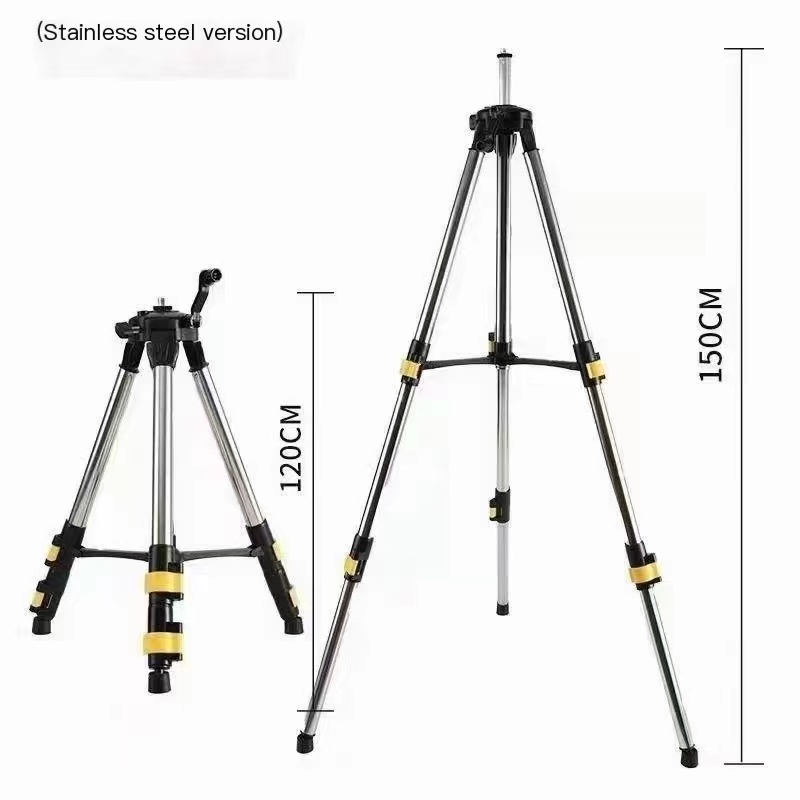 Laser Level Tripod Stand 1.5M - Trépied réglable avec barre d'extension en