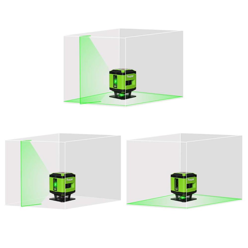 Cross Line Laser 360 Degree - Huepar FL360G pour carrelage, ligne horizontale