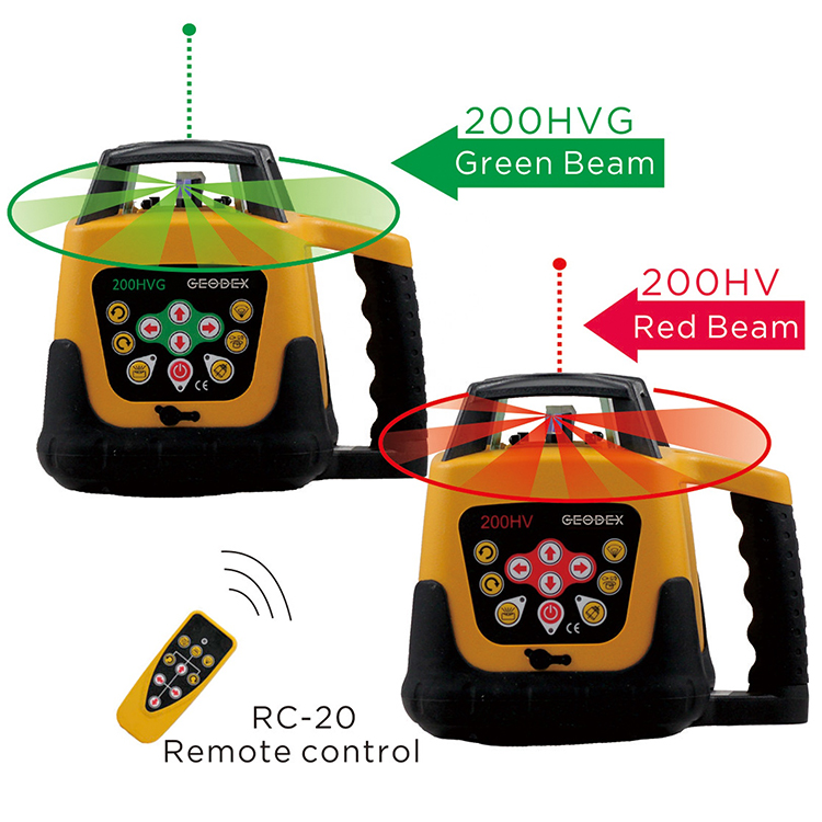 Rotary Laser Level 500M Range - Niveau laser rotatif à 360 degrés,