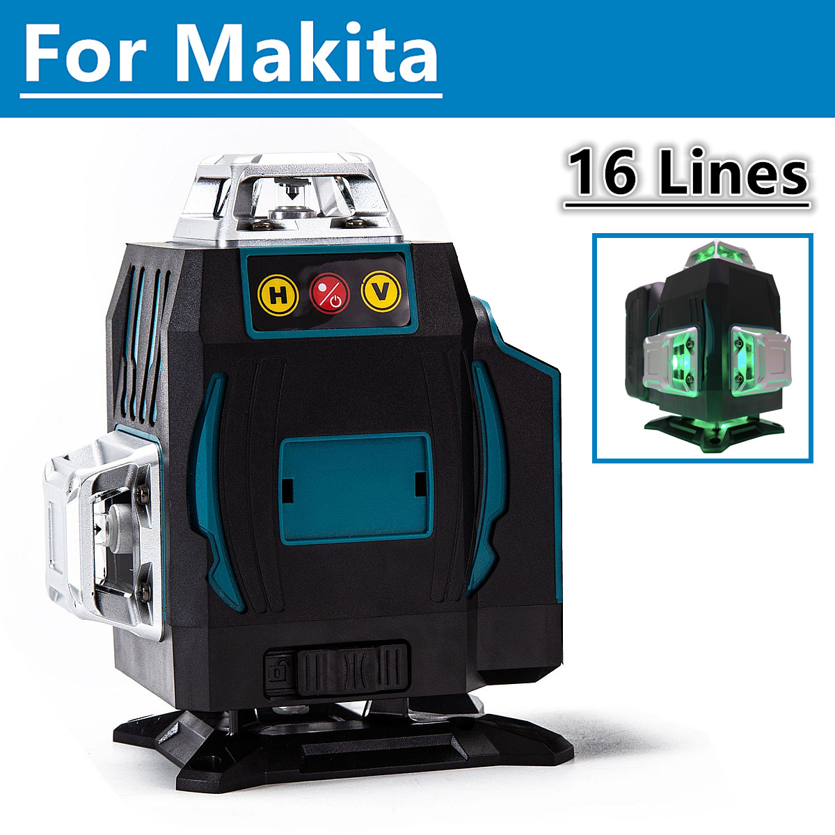 Pour batterie Makita 18V 16 li - Laser Level 4D 16 Line Green avis et prix