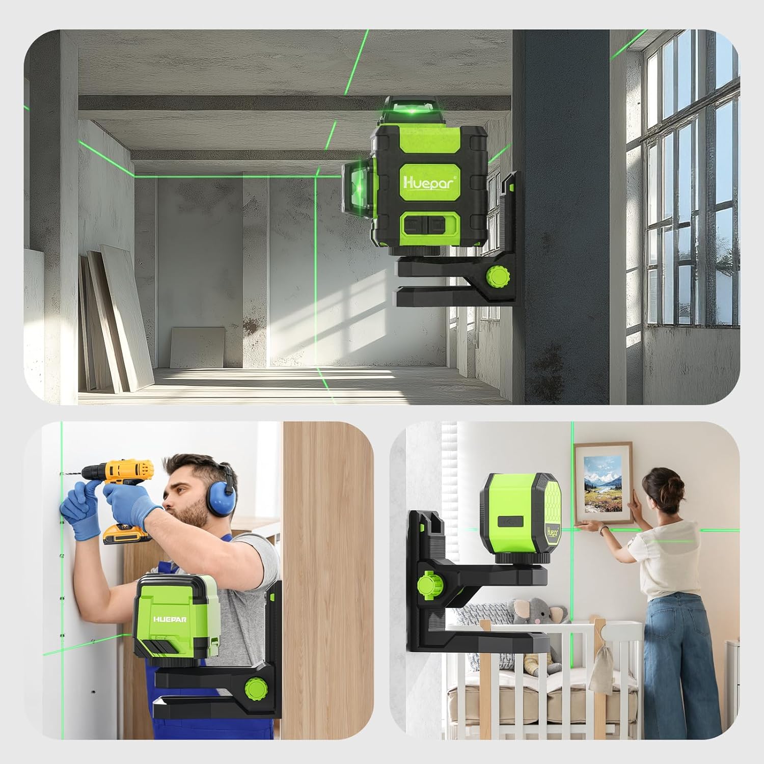 Support de réglage fin Huepar  - Line Laser Level Magnetic Bracket avis et prix