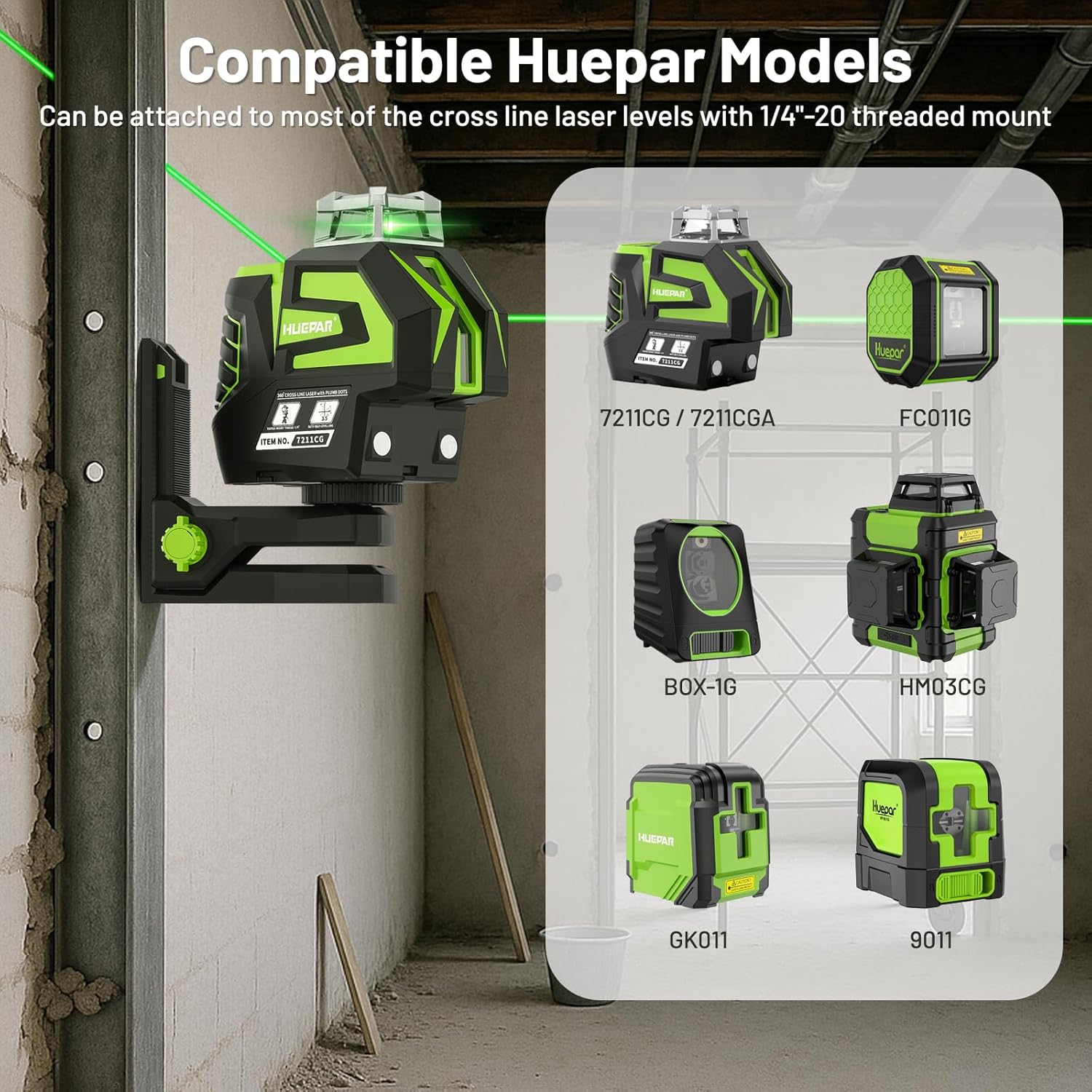Support de réglage fin Huepar  - Line Laser Level Magnetic Bracket avis et prix