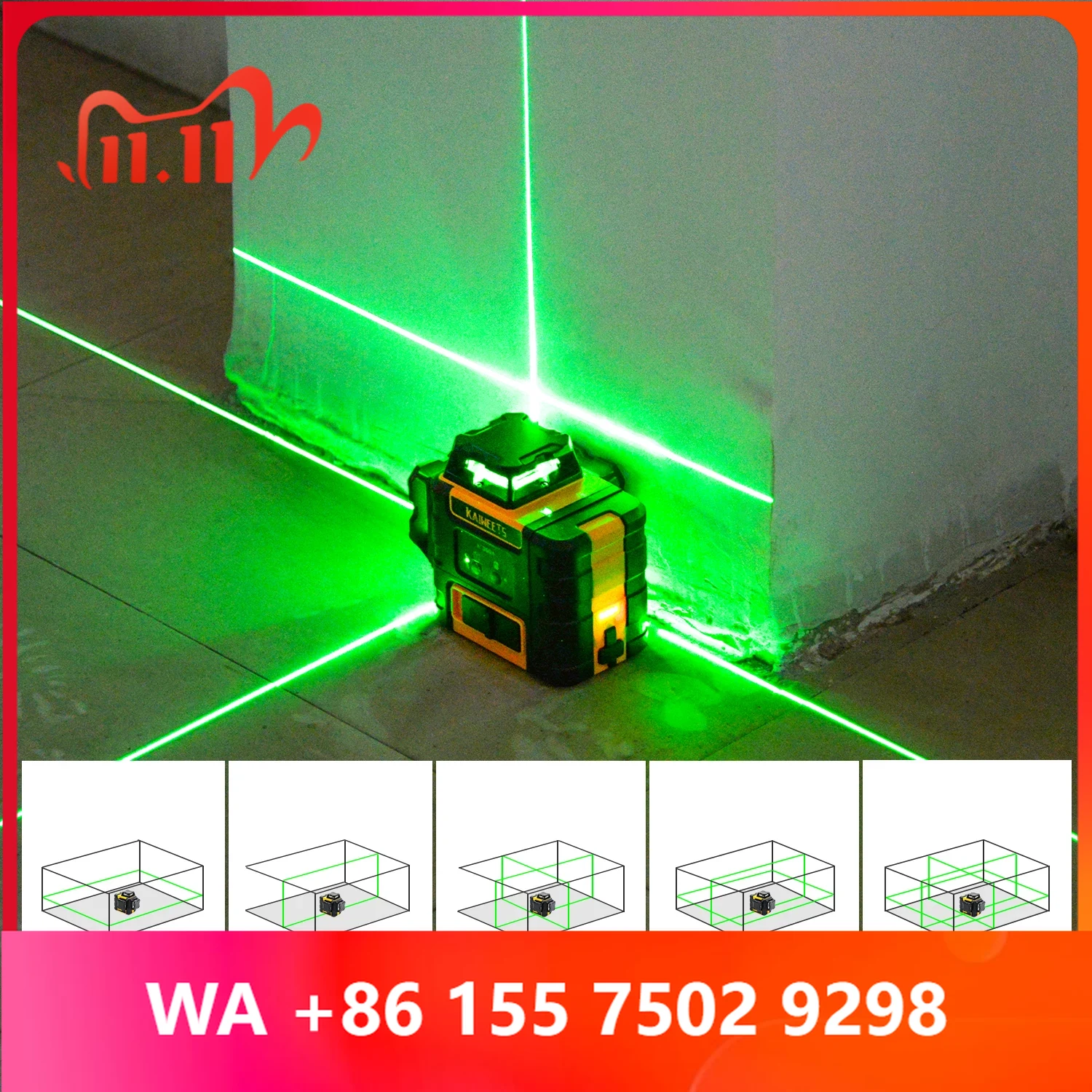 Outil de nivellement auto-nive - Laser Level 3D Cross Line Self Leveling avis et prix