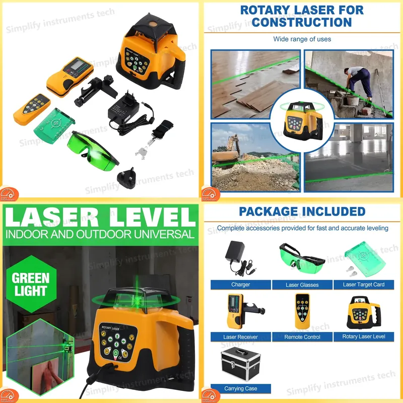 Niveau laser rotatif à faiscea - Rotary Laser Level 500M Range avis et prix