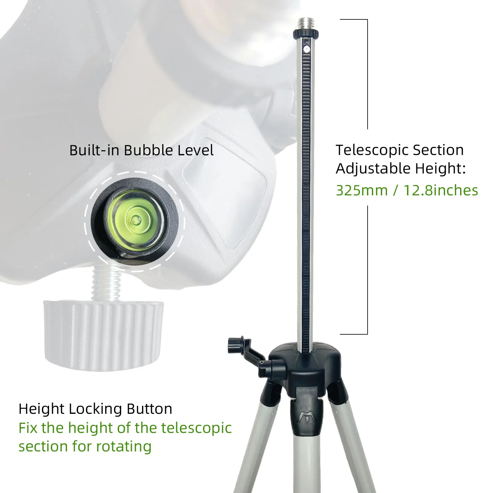 Clubiona 950g 2 livres poids n - Laser Level Tripod Stand 1.5M avis et prix
