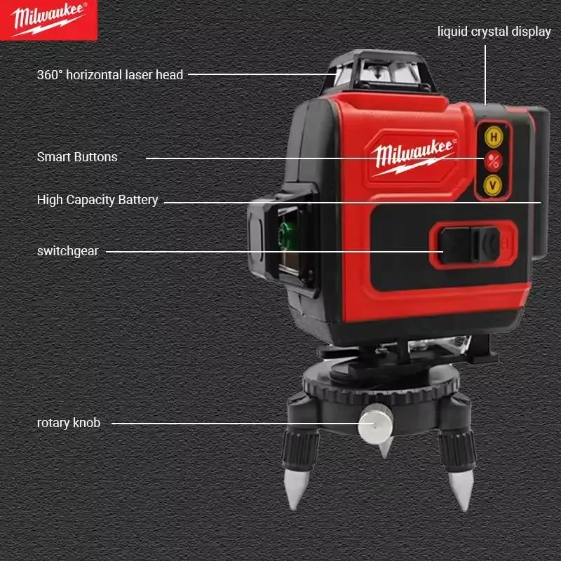 Milwaukee 8D16X Niveau laser v - Laser Level 4D 16 Line Green avis et prix