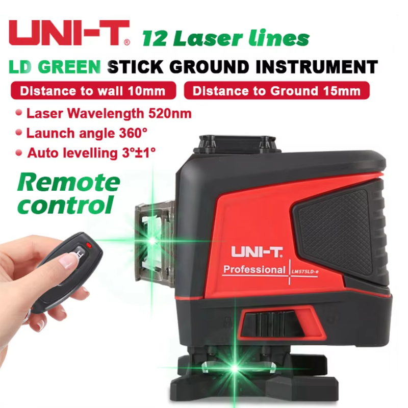 Niveau laser 3D UNI-T LM575LD- - Laser Level 3D Cross Line Self Leveling avis et prix