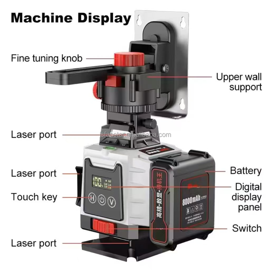 Niveau laser vert numérique AT - Laser Level 4D 16 Line Green avis et prix
