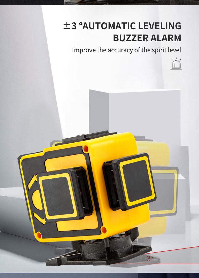 Niveau laser rotatif à croix d - Laser Level 3D Cross Line Self Leveling avis et prix