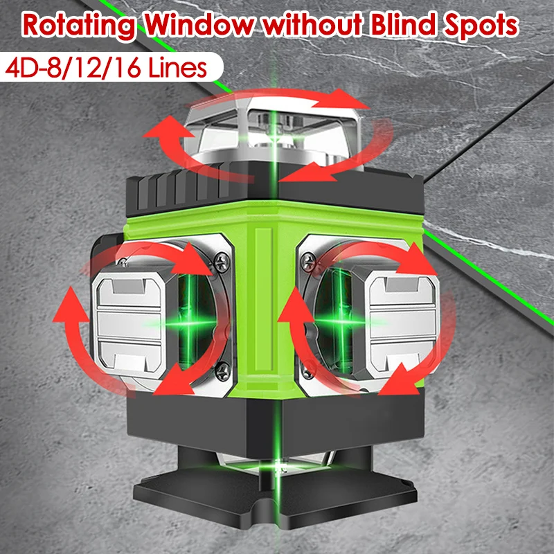 Niveau Laser 8/12/16 lignes 4D - Green Beam Laser Level 12 Line avis et prix