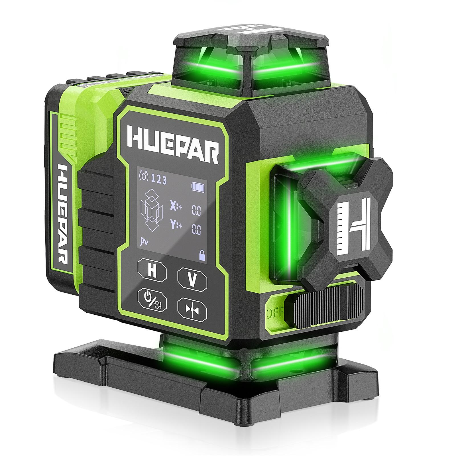 Niveau laser vert Huepar W04CG - Laser Level 4D 16 Line Green avis et prix