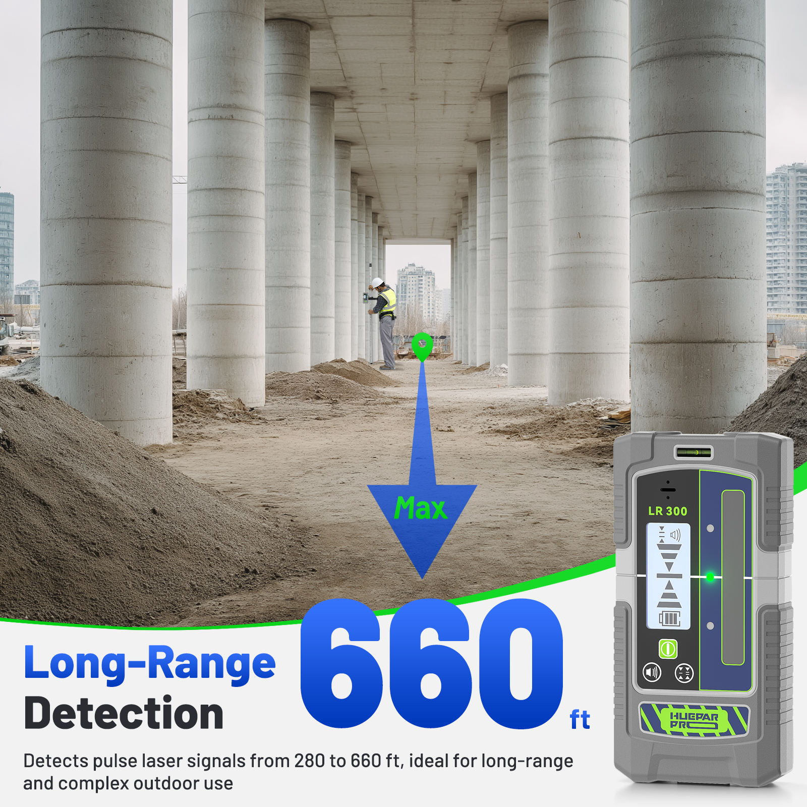 Récepteur de niveau laser Huep - Laser Level With Receiver Detector avis et prix