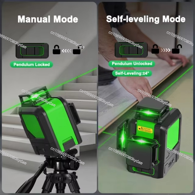 Niveau Laser à ligne verte 360 - Green Beam Laser Level 12 Line avis et prix