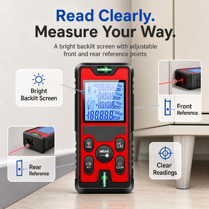 Télémètre laser 120M rechargea - Laser Level Rechargeable Usb avis et prix