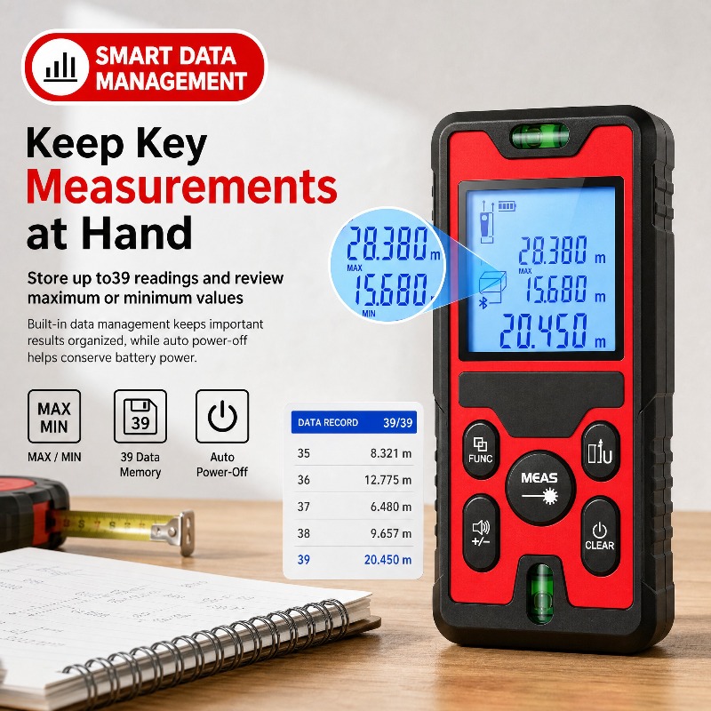 Télémètre laser 120M, recharge - Laser Level Rechargeable Usb avis et prix