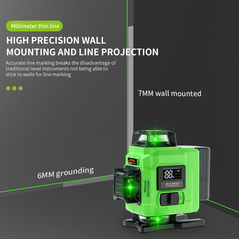 Niveau Laser vert en gros-4D 1 - Laser Level Outdoor Bright Green avis et prix