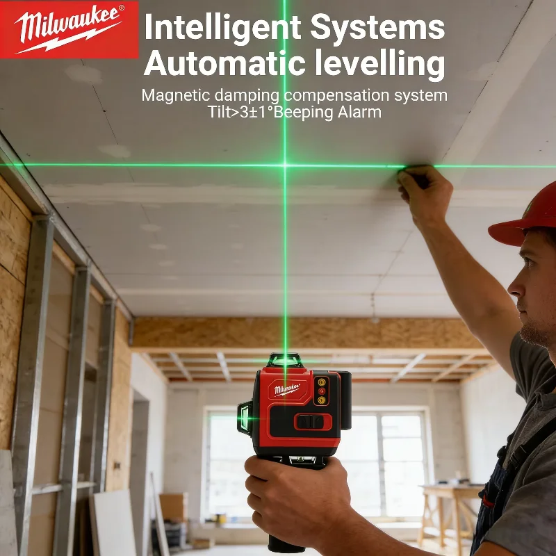 Laser 4D 16 lignes Milwaukee a - Laser Level 4D 16 Line Green avis et prix