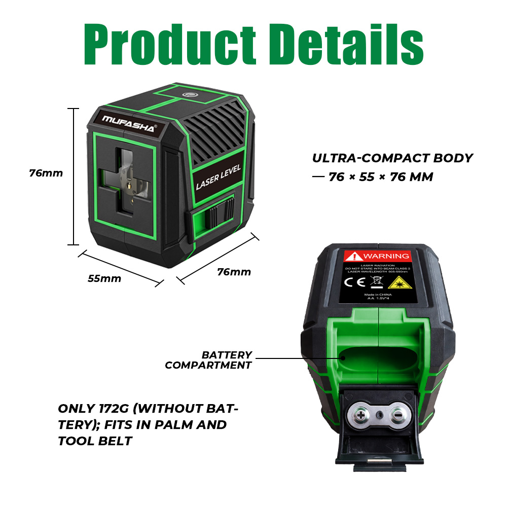 Niveau laser MG2 à faisceau ve - Laser Level 4D 16 Line Green avis et prix