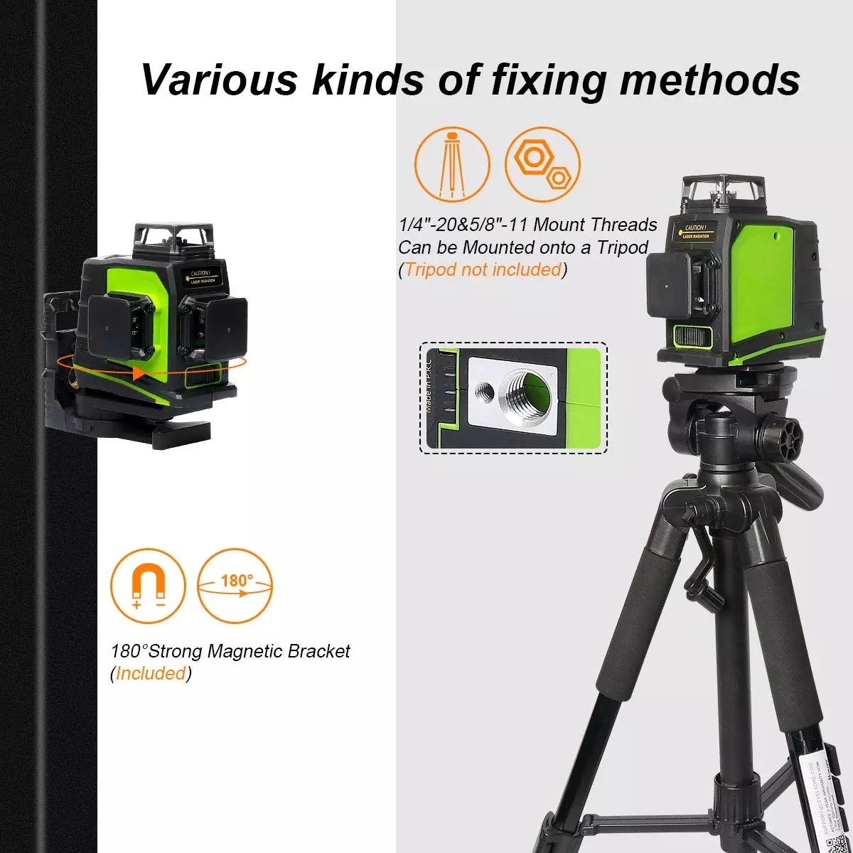 Niveau laser rotatif GF360G, 1 - Green Beam Laser Level 12 Line avis et prix