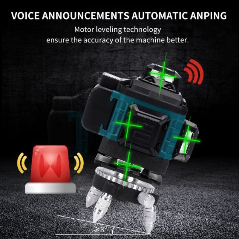 Niveau Laser numérique 16 lign - Laser Level 4D 16 Line Green avis et prix