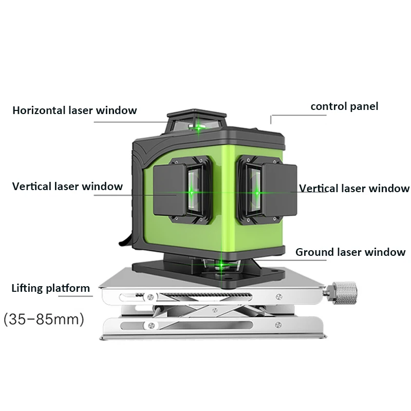 Diode Laser verte 16 lignes 4D - Laser Level 4D 16 Line Green avis et prix