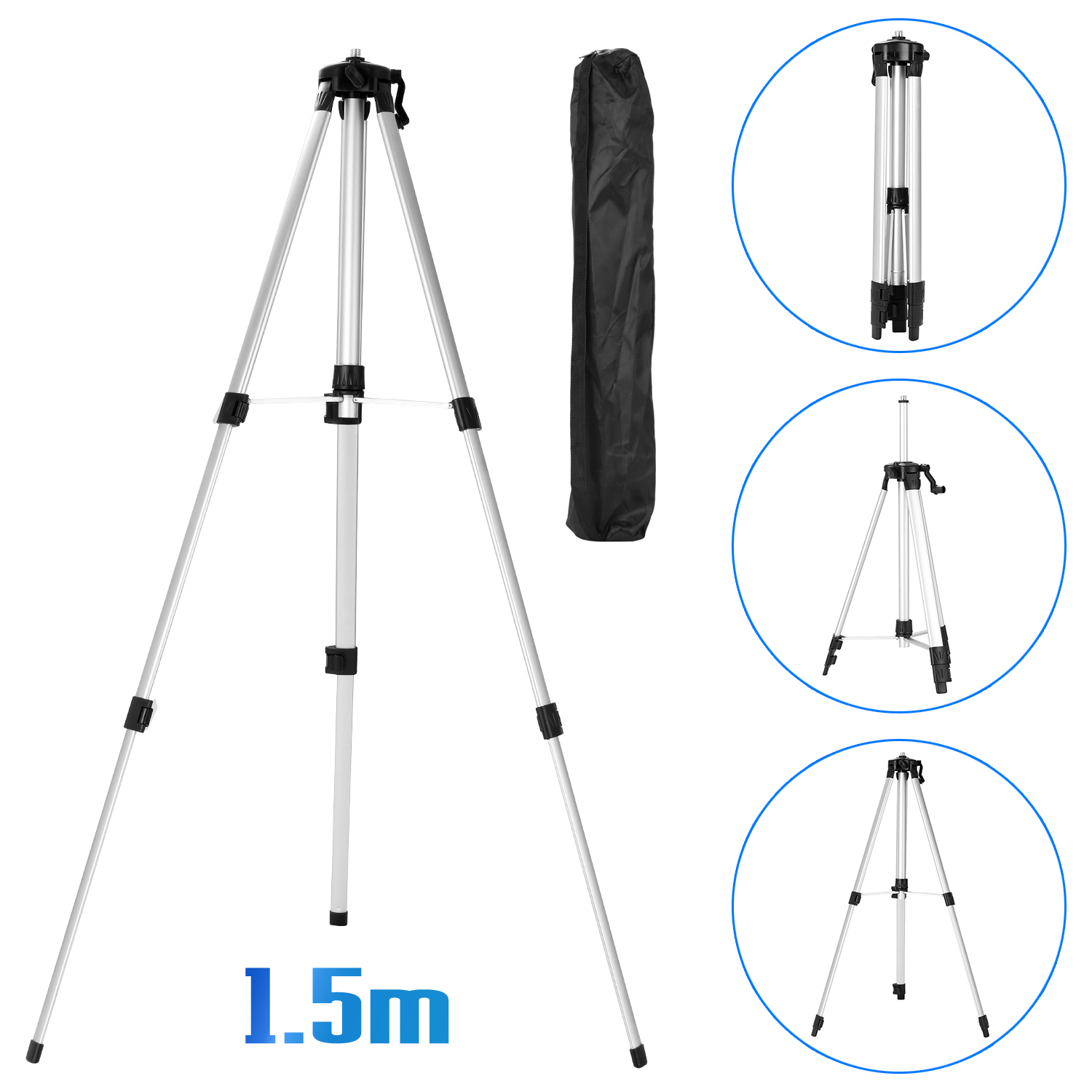 Trépied extensible en alliage  - Laser Level Tripod Stand 1.5M avis et prix