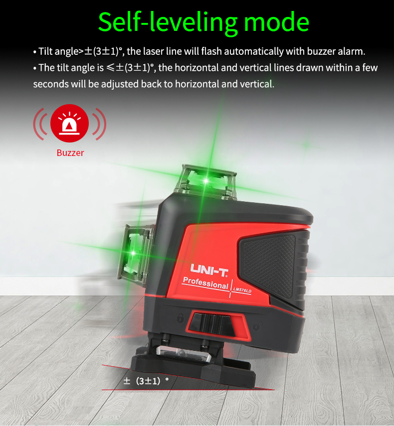 UNI-T niveau Laser 360 12 16 l - Green Beam Laser Level 12 Line avis et prix